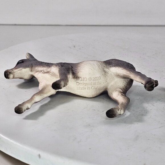 Mojo Donkey Jenny Mom And Foal Baby Figurine Set Plastic Toy Equus Asinus - Picture 8 of 10